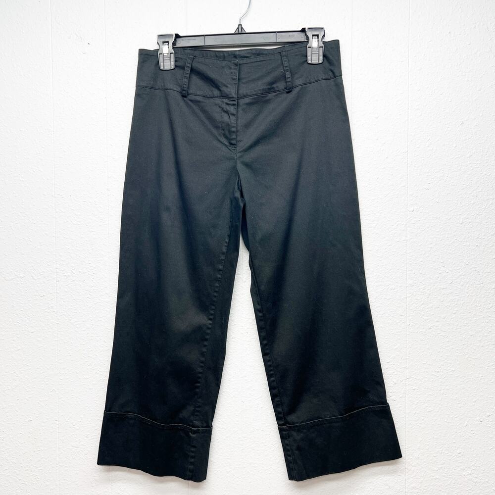 Heart Soul Vintage Cropped Black Pants Size 7 Y2K Dark Grunge Whimsigoth Chic
